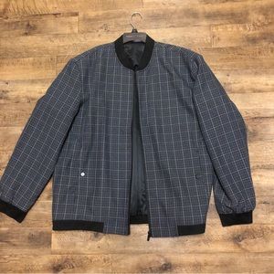 Grey plaid formal xxxl jacket brand new never worn